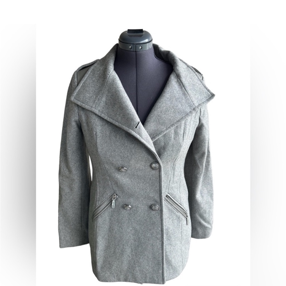 Vince Camuto | S | Gray Wool Blend Coat/ Jacket - Picture 2 of 16
